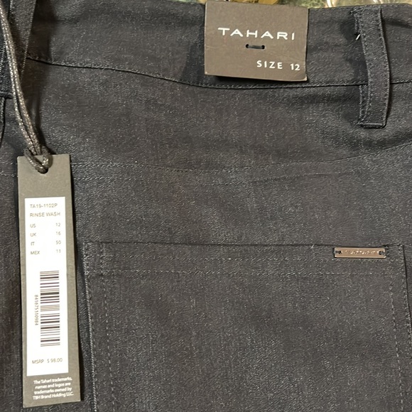 Tahari Trouser black pant 12/32 New with tag - Picture 8 of 9